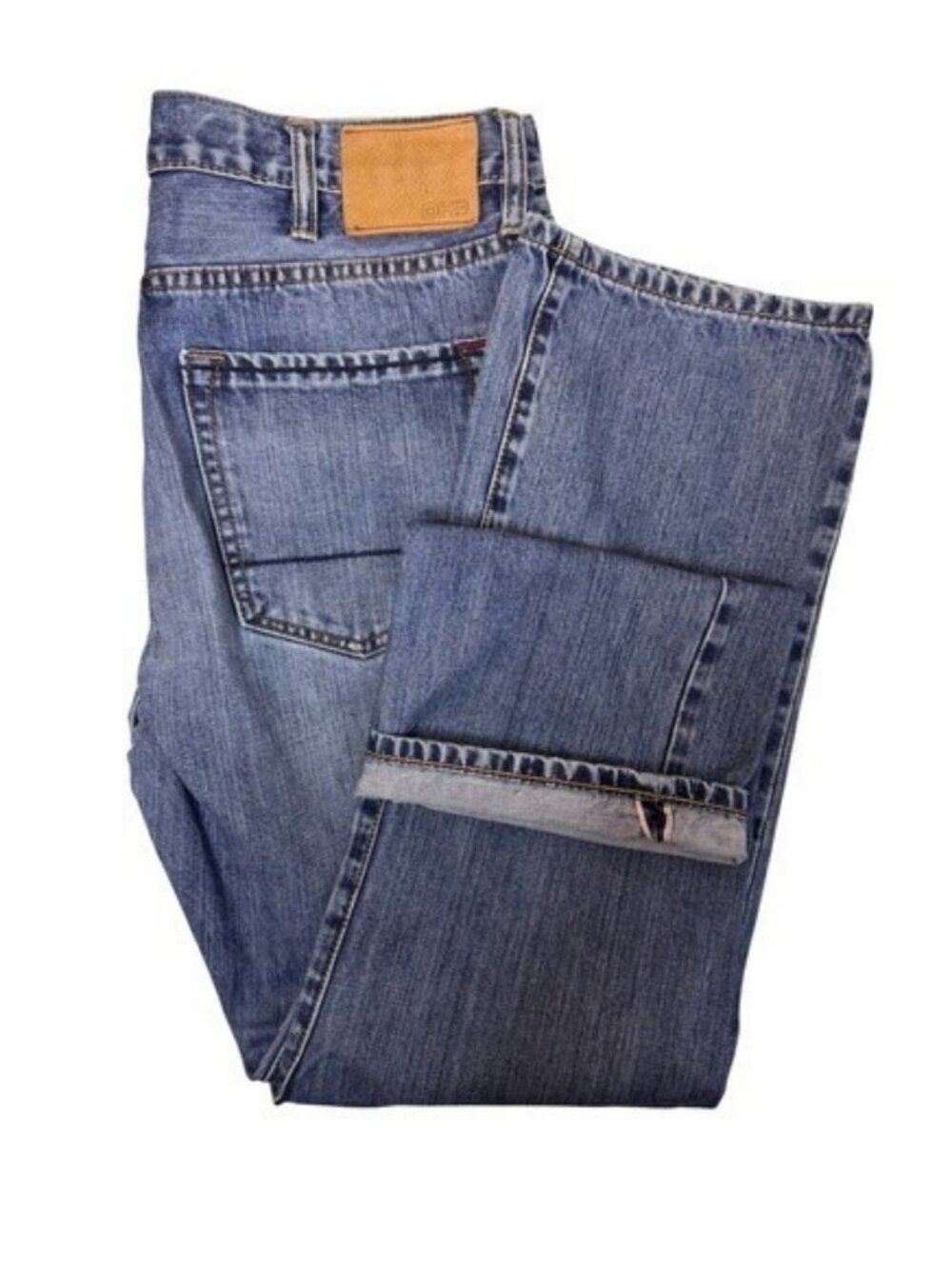 DH3 Jake Straight Leg Jeans Mens 36x34 Medium Wash Blue 100% Cotton